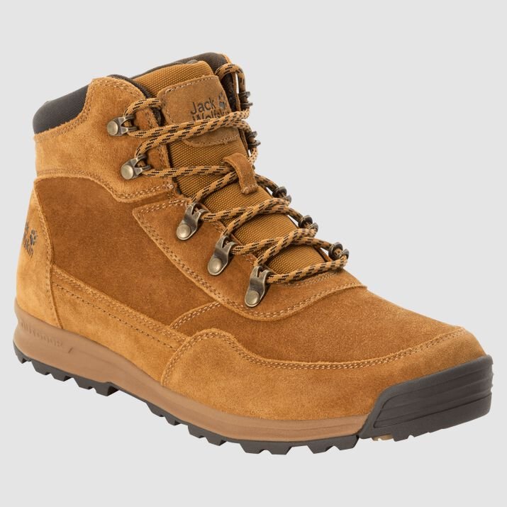 Zapatillas Jack Wolfskin Hikestar Mid Hombre Naranjas/Marrom Mexico-8431716